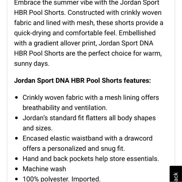 Last🤩Jordan sport DNA HBR pool side shorts - Picture 7 of 13